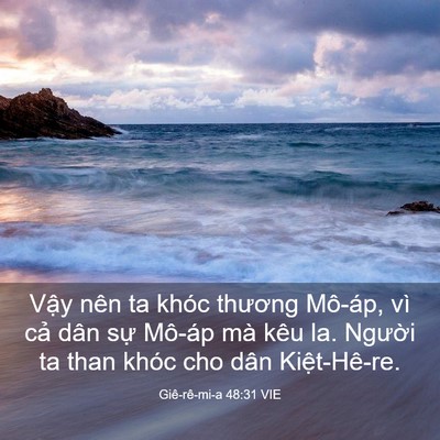 Picture 03 - Giê-rê-mi-a 48:31 VIE - Vậy nên ta khóc thương Mô-áp, vì cả - Bible Verse Picture