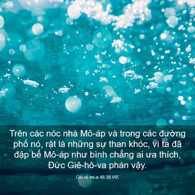 Picture 03 - Giê-rê-mi-a 48:38 VIE - Trên các nóc nhà Mô-áp và trong các - Bible Verse Picture