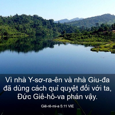 Picture 03 - Giê-rê-mi-a 5:11 VIE - Vì nhà Y-sơ-ra-ên và nhà Giu-đa đã dùng - Bible Verse Picture