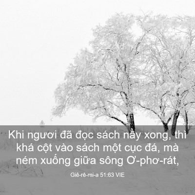 Picture 03 - Giê-rê-mi-a 51:63 VIE - Khi ngươi đã đọc sách nầy xong, thì - Bible Verse Picture