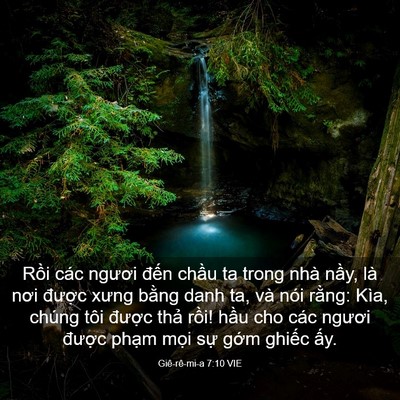 Picture 03 - Giê-rê-mi-a 7:10 VIE - Rồi các ngươi đến chầu ta trong nhà - Bible Verse Picture