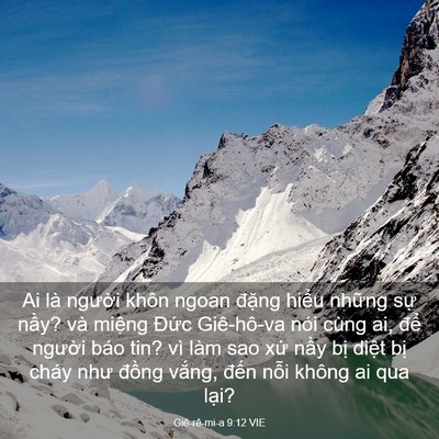 Picture 03 - Giê-rê-mi-a 9:12 VIE - Ai là người khôn ngoan đặng hiểu - Bible Verse Picture