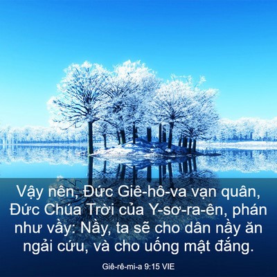 Picture 03 - Giê-rê-mi-a 9:15 VIE - Vậy nên, Đức Giê-hô-va vạn quân, - Bible Verse Picture