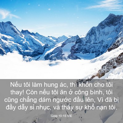 Picture 03 - Gióp 10:15 VIE - Nếu tôi làm hung ác, thì khốn cho tôi - Bible Verse Picture