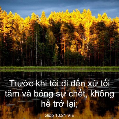 Picture 03 - Gióp 10:21 VIE - Trước khi tôi đi đến xứ tối tăm và - Bible Verse Picture