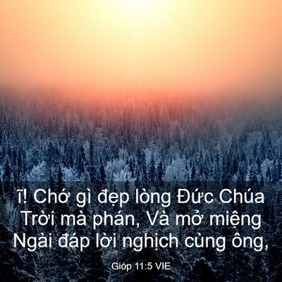 Picture 03 - Gióp 11:5 VIE - ĩ! Chớ gì đẹp lòng Đức Chúa Trời - Bible Verse Picture