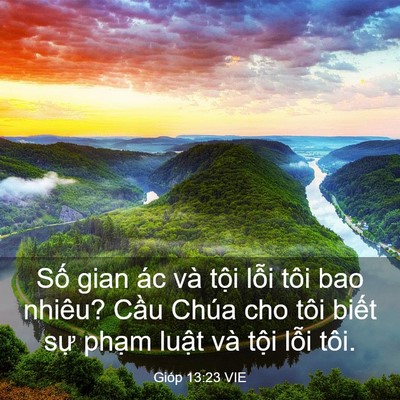 Picture 03 - Gióp 13:23 VIE - Số gian ác và tội lỗi tôi bao nhiêu? - Bible Verse Picture
