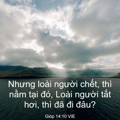Picture 03 - Gióp 14:10 VIE - Nhưng loài người chết, thì nằm tại - Bible Verse Picture