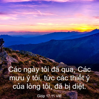 Picture 03 - Gióp 17:11 VIE - Các ngày tôi đã qua, Các mưu ý tôi, - Bible Verse Picture