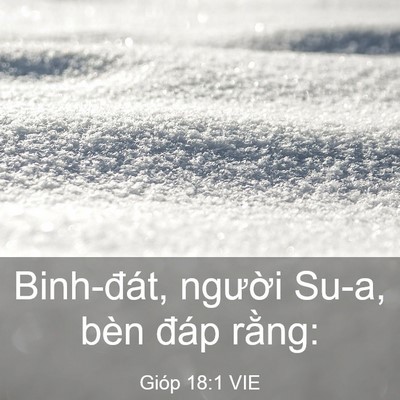 Picture 03 - Gióp 18:1 VIE - Binh-đát, người Su-a, bèn đáp - Bible Verse Picture