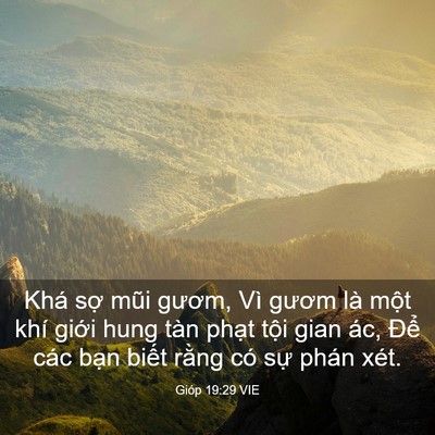 Picture 03 - Gióp 19:29 VIE - Khá sợ mũi gươm, Vì gươm là một khí - Bible Verse Picture