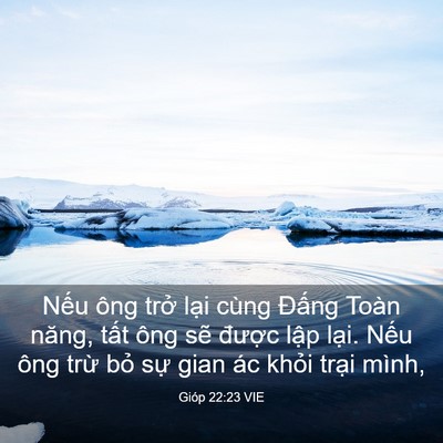 Picture 03 - Gióp 22:23 VIE - Nếu ông trở lại cùng Đấng Toàn năng, - Bible Verse Picture