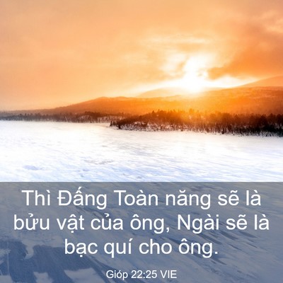 Picture 03 - Gióp 22:25 VIE - Thì Đấng Toàn năng sẽ là bửu vật - Bible Verse Picture
