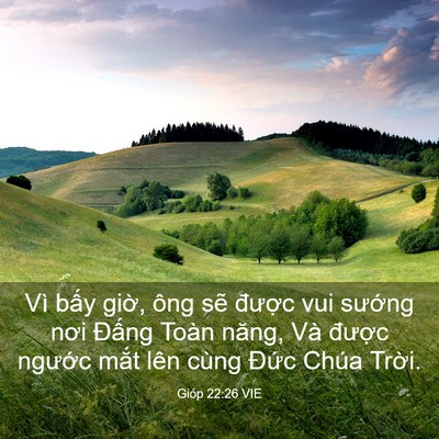 Picture 03 - Gióp 22:26 VIE - Vì bấy giờ, ông sẽ được vui sướng - Bible Verse Picture