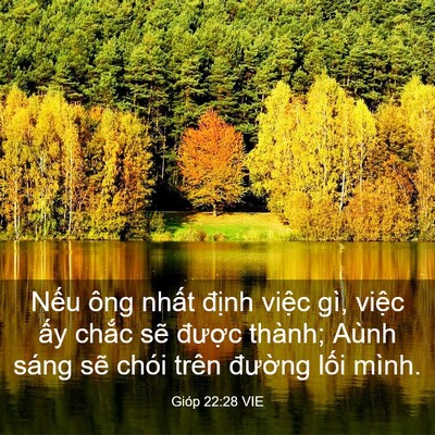 Picture 03 - Gióp 22:28 VIE - Nếu ông nhất định việc gì, việc ấy - Bible Verse Picture