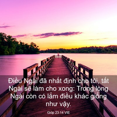 Picture 03 - Gióp 23:14 VIE - Điều Ngài đã nhất định cho tôi, tất - Bible Verse Picture
