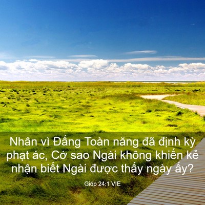 Picture 03 - Gióp 24:1 VIE - Nhân vì Đấng Toàn năng đã định kỳ - Bible Verse Picture