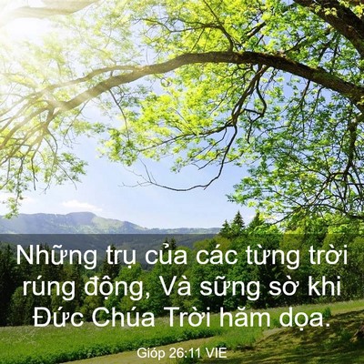Picture 03 - Gióp 26:11 VIE - Những trụ của các từng trời rúng - Bible Verse Picture