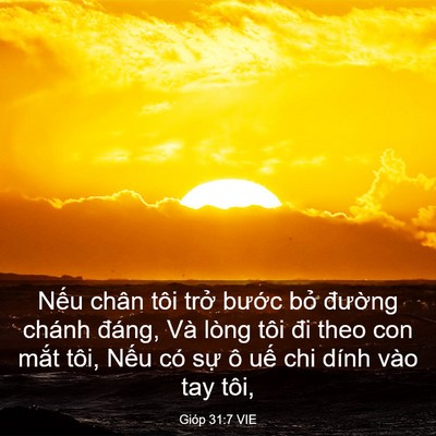 Picture 03 - Gióp 31:7 VIE - Nếu chân tôi trở bước bỏ đường - Bible Verse Picture