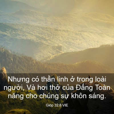Picture 03 - Gióp 32:8 VIE - Nhưng có thần linh ở trong loài người, - Bible Verse Picture