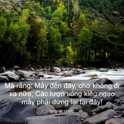 Picture 03 - Gióp 38:11 VIE - Mà rằng: Mầy đến đây, chớ không đi - Bible Verse Picture