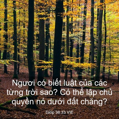Picture 03 - Gióp 38:33 VIE - Ngươi có biết luật của các từng - Bible Verse Picture