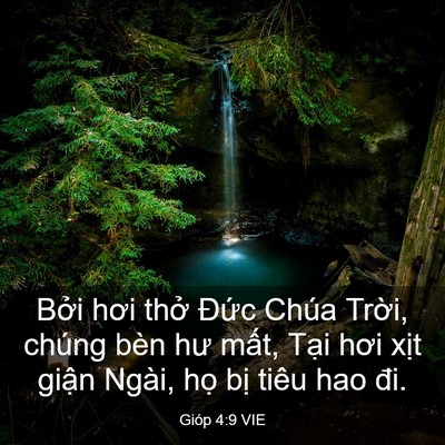 Picture 03 - Gióp 4:9 VIE - Bởi hơi thở Đức Chúa Trời, chúng bèn - Bible Verse Picture