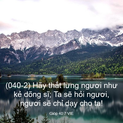 Picture 03 - Gióp 40:7 VIE - (040-2) Hãy thắt lưng ngươi như kẻ dõng - Bible Verse Picture