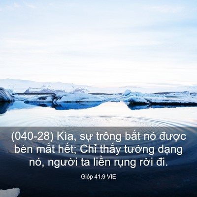 Picture 03 - Gióp 41:9 VIE - (040-28) Kìa, sự trông bắt nó được - Bible Verse Picture