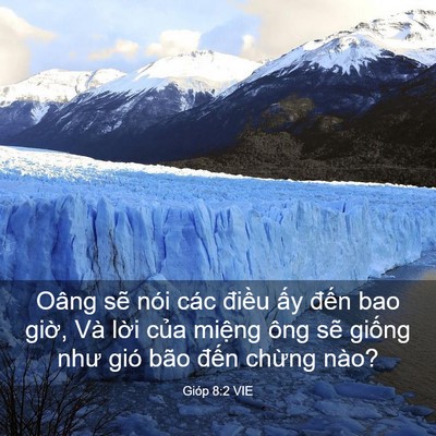 Picture 03 - Gióp 8:2 VIE - Oâng sẽ nói các điều ấy đến bao - Bible Verse Picture
