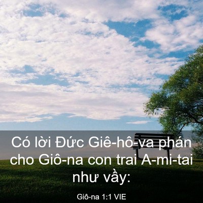 Picture 03 - Giô-na 1:1 VIE - Có lời Đức Giê-hô-va phán cho Giô-na - Bible Verse Picture