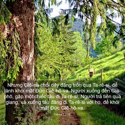 Picture 03 - Giô-na 1:3 VIE - Nhưng Giô-na chổi dậy đặng trốn qua - Bible Verse Picture