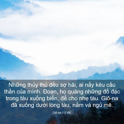 Picture 03 - Giô-na 1:5 VIE - Những thủy thủ đều sợ hãi, ai nấy - Bible Verse Picture