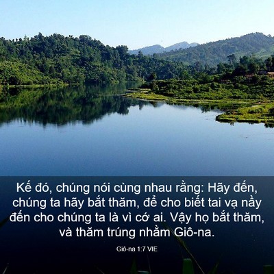 Picture 03 - Giô-na 1:7 VIE - Kế đó, chúng nói cùng nhau rằng: Hãy - Bible Verse Picture