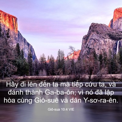 Picture 03 - Giô-sua 10:4 VIE - Hãy đi lên đến ta mà tiếp cứu ta, và - Bible Verse Picture