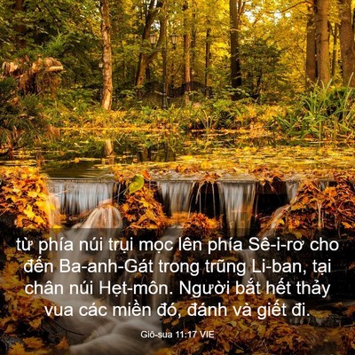 Picture 03 - Giô-sua 11:17 VIE - từ phía núi trụi mọc lên phía Sê-i-rơ - Bible Verse Picture