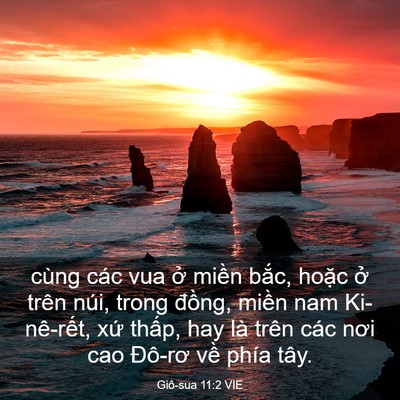 Picture 03 - Giô-sua 11:2 VIE - cùng các vua ở miền bắc, hoặc ở trên - Bible Verse Picture