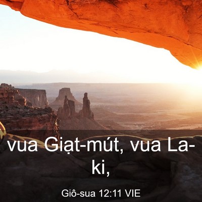 Picture 03 - Giô-sua 12:11 VIE - vua Giạt-mút, vua - Bible Verse Picture