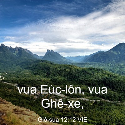 Picture 03 - Giô-sua 12:12 VIE - vua Eùc-lôn, vua - Bible Verse Picture