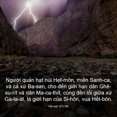 Picture 03 - Giô-sua 12:5 VIE - Người quản hạt núi Hẹt-môn, miền - Bible Verse Picture
