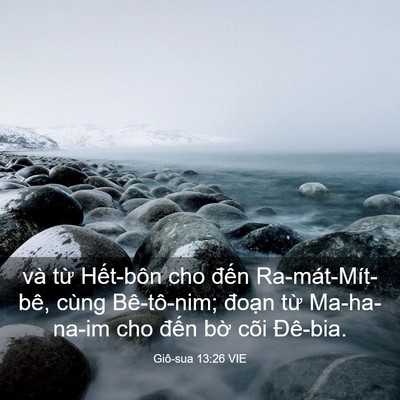 Picture 03 - Giô-sua 13:26 VIE - và từ Hết-bôn cho đến Ra-mát-Mít-bê, - Bible Verse Picture