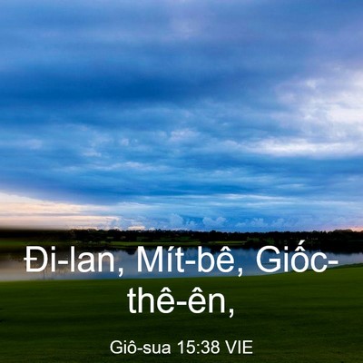 Picture 03 - Giô-sua 15:38 VIE - Đi-lan, Mít-bê, - Bible Verse Picture