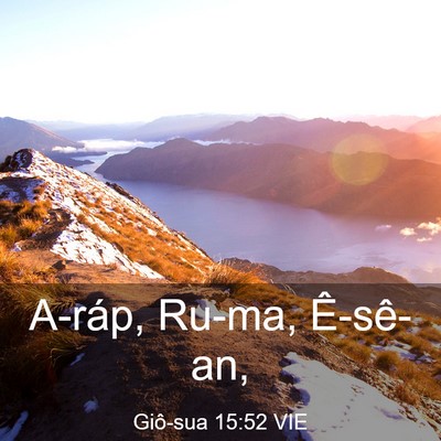 Picture 03 - Giô-sua 15:52 VIE - A-ráp, Ru-ma, - Bible Verse Picture