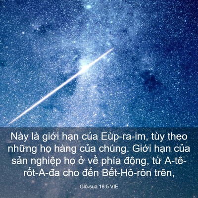 Picture 03 - Giô-sua 16:5 VIE - Này là giới hạn của Eùp-ra-im, tùy theo - Bible Verse Picture