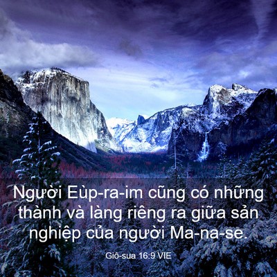 Picture 03 - Giô-sua 16:9 VIE - Người Eùp-ra-im cũng có những thành và - Bible Verse Picture