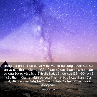 Picture 03 - Giô-sua 17:11 VIE - Trong địa phận Y-sa-ca và A-se Ma-na-se - Bible Verse Picture