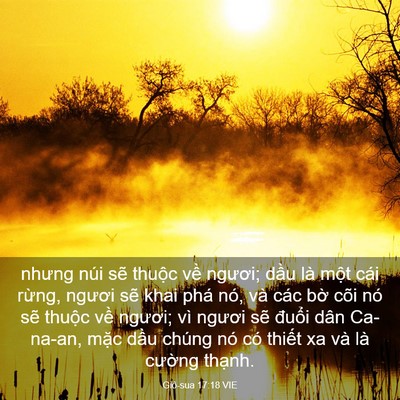 Picture 03 - Giô-sua 17:18 VIE - nhưng núi sẽ thuộc về ngươi; dầu là - Bible Verse Picture
