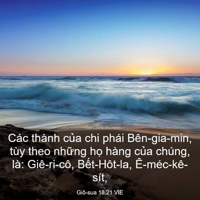 Picture 03 - Giô-sua 18:21 VIE - Các thành của chi phái Bên-gia-min, tùy - Bible Verse Picture