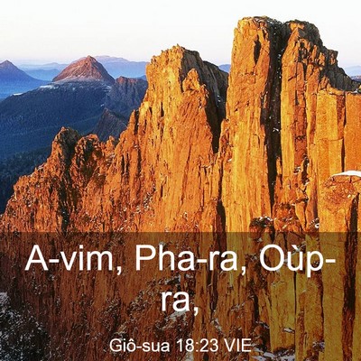 Picture 03 - Giô-sua 18:23 VIE - A-vim, Pha-ra, - Bible Verse Picture