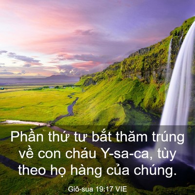 Picture 03 - Giô-sua 19:17 VIE - Phần thứ tư bắt thăm trúng về con - Bible Verse Picture